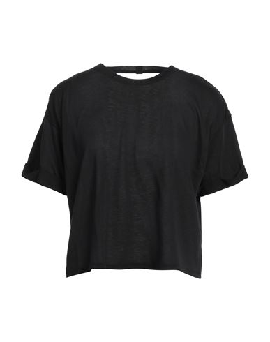 Notshy Woman T-shirt Black Size M Lyocell, Cotton