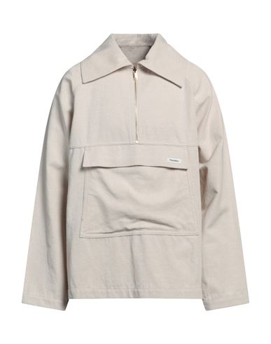 Nanushka Man Jacket Cream Size M Cotton, Linen In White