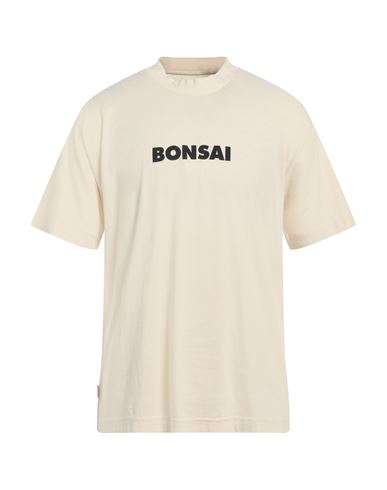 Bonsai Man T-shirt Cream Size S Cotton In White
