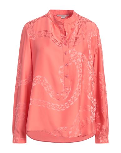 Stella Mccartney Woman Shirt Salmon Pink Size 6-8 Viscose, Silk