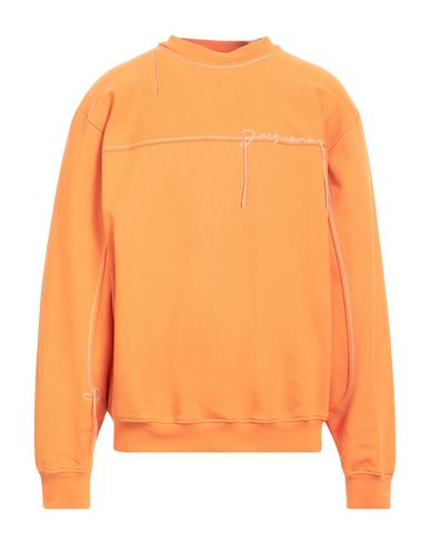 Jacquemus Logo-embroidered Cotton Sweatshirt, Sweatshirt, Orange