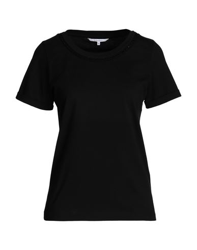 Shop Xandres Woman T-shirt Black Size L Organic Cotton