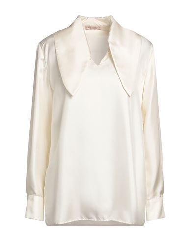 Emilio Pucci Woman Blouse Ivory Size 14 Silk In White