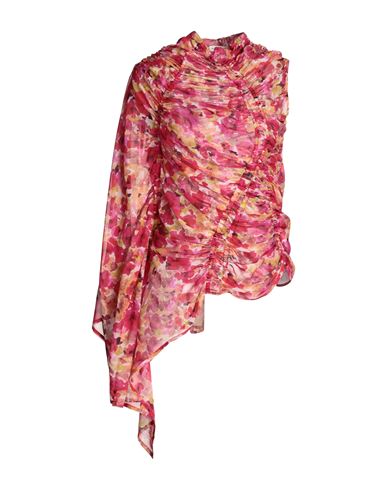 Dries Van Noten Woman Top Fuchsia Size 6 Silk In Pink