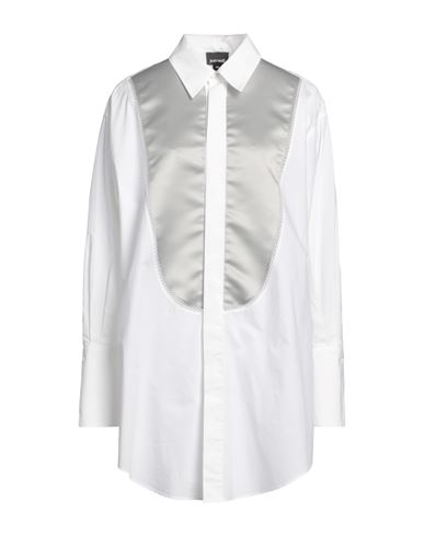 Just Cavalli Woman Shirt White Size 4 Cotton, Polystyrene