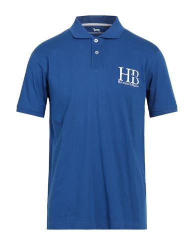 Harmont & Blaine Man Polo Shirt Bright Blue Size L Cotton
