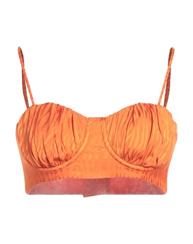 Simona Corsellini Woman Top Orange Size 4 Viscose In Orange