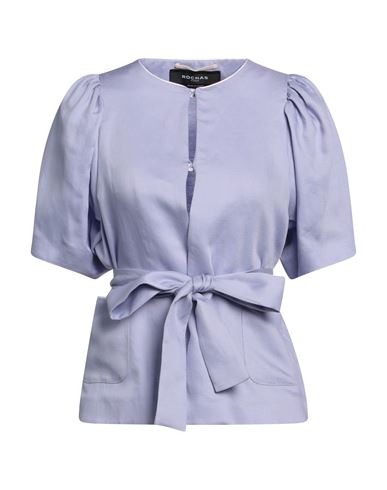 Rochas Woman Shirt Lilac Size 0 Rayon, Linen In Purple