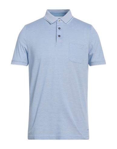 Fynch-hatton® Fynch-hatton Man Polo Shirt Light Blue Size 3xl Cotton