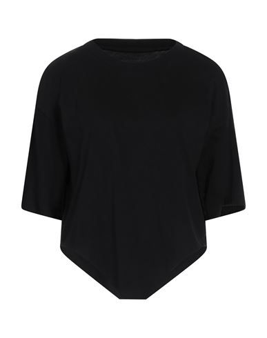 Mm6 Maison Margiela Woman T-shirt Black Size M Cotton