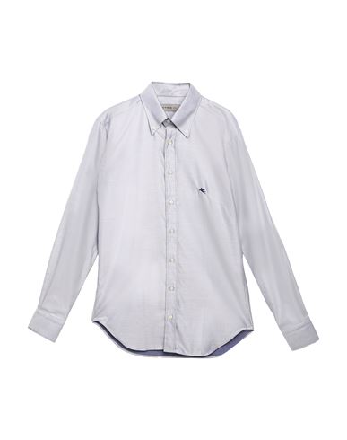Etro Man Shirt Blue Size 15 ½ Cotton