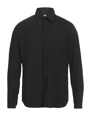 Shop Pt Torino Man Shirt Black Size 17 ½ Virgin Wool