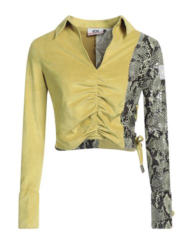 Gcds Woman Top Acid Green Size S Polyester