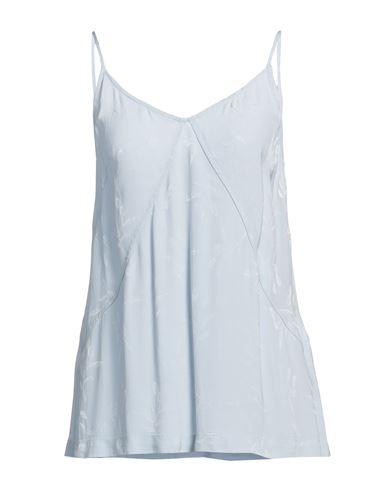 Seventy Venezia Woman Top Sky Blue Size 6 Viscose In Blue