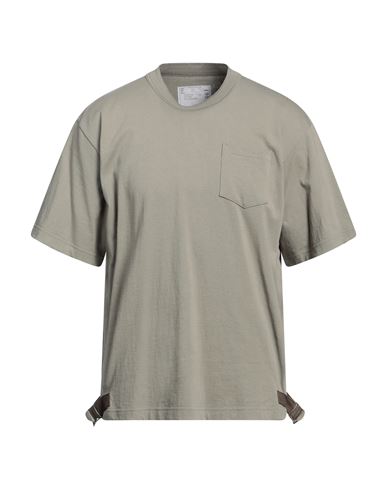 Sacai Man T-shirt Sage Green Size 3 Cotton, Nylon, Polyester