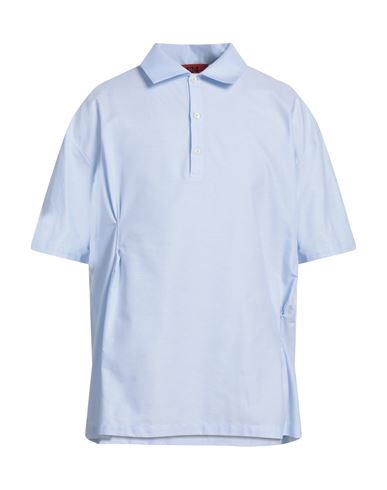 424 Fourtwofour Man Shirt Sky Blue Size L Cotton