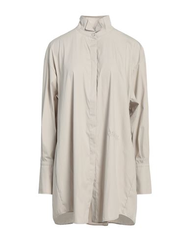 Patou Woman Shirt Light Grey Size 6 Cotton, Polyamide