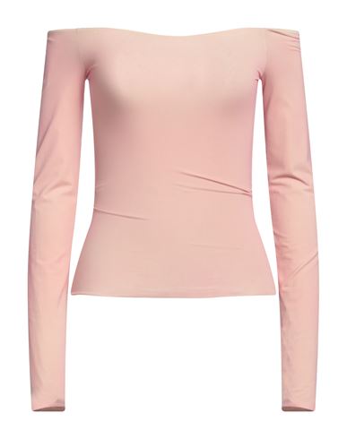 Mm6 Maison Margiela Woman T-shirt Blush Size M Polyamide, Elastane In Pink