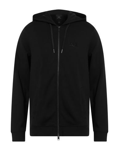 Shop Armani Exchange Man Sweatshirt Black Size L Cotton, Polyester