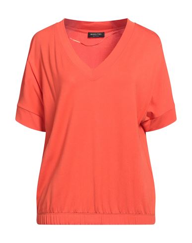 Margittes Woman T-shirt Orange Size 12 Viscose, Modal, Elastane