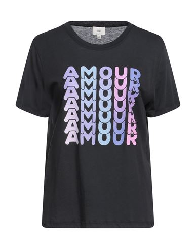 Shop Ange An'ge Woman T-shirt Black Size M/l Cotton, Modal