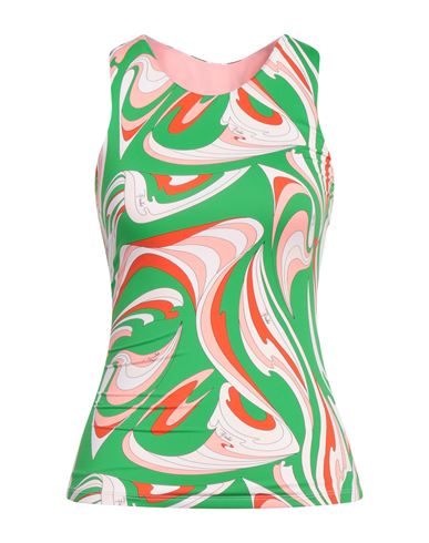 Emilio Pucci Pucci Woman Top Green Size S Polyamide, Elastane