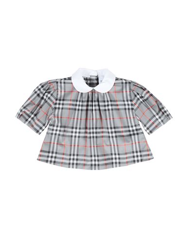 Burberry Babies'  Toddler Girl Top Grey Size 6 Cotton, Elastane