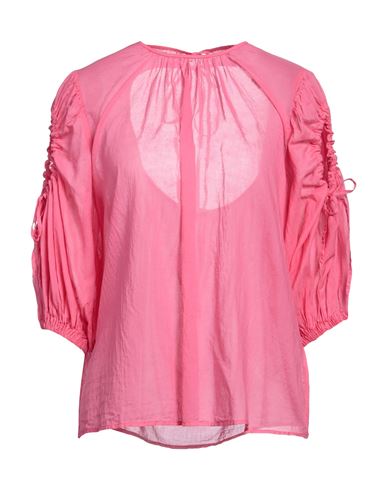 Suoli Woman Top Fuchsia Size 8 Cotton In Pink