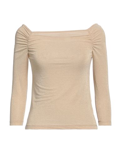 No-nà Woman T-shirt Beige Size Xs Viscose, Polyacrylic, Elastane