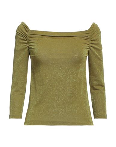 No-nà Woman T-shirt Green Size L Viscose, Polyacrylic, Elastane