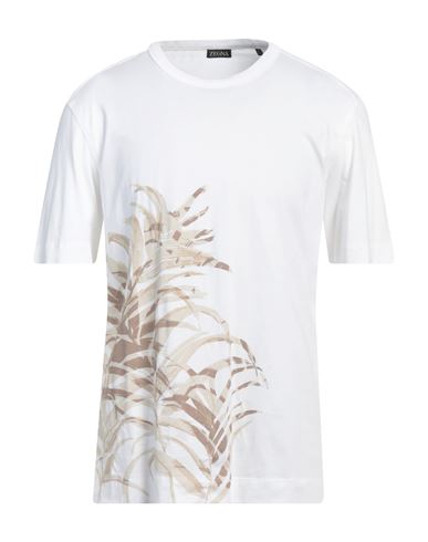 Zegna Man T-shirt White Size 42 Cotton