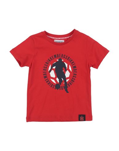 Shop Bikkembergs Toddler Boy T-shirt Red Size 4 Cotton