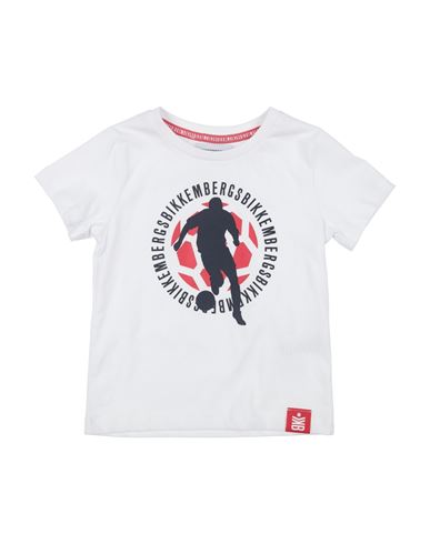 Shop Bikkembergs Toddler Boy T-shirt White Size 5 Cotton