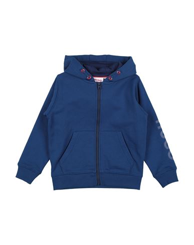 Hugo Babies'  Toddler Boy Sweatshirt Blue Size 6 Cotton, Polyester, Elastane