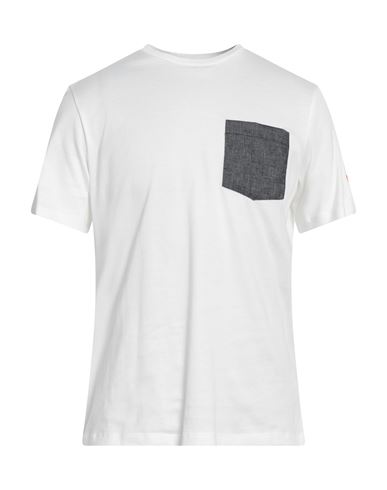 Herno Man T-shirt White Size 46 Cotton, Linen, Elastane