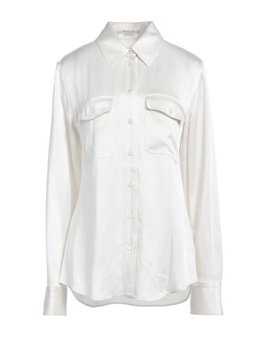 Stella Mccartney Woman Shirt Off White Size 8-10 Viscose, Acetate