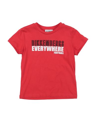 Shop Bikkembergs Toddler Boy T-shirt Red Size 4 Cotton