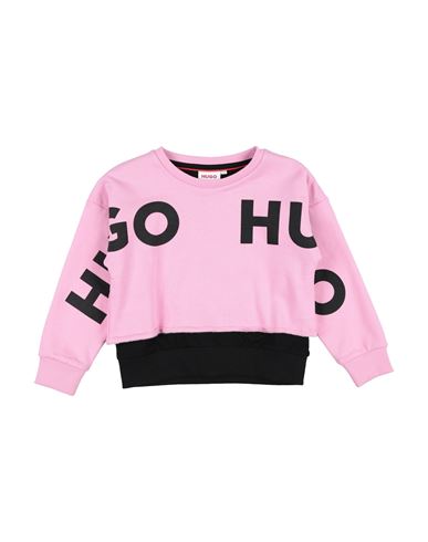 Hugo Babies'  Toddler Girl Sweatshirt Pink Size 6 Cotton, Polyester, Elastane