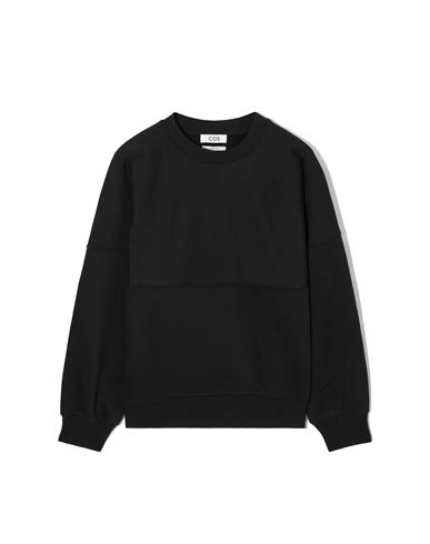 Shop Cos Man Sweatshirt Black Size Xl Organic Cotton