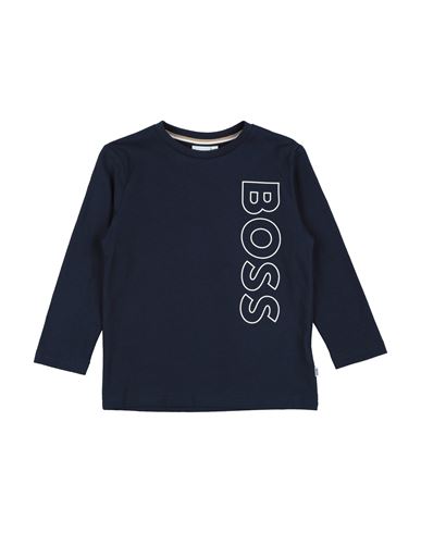Hugo Boss Babies' Boss Toddler Boy T-shirt Midnight Blue Size 6 Cotton, Elastane