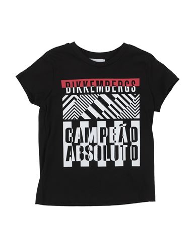 Shop Bikkembergs Toddler Boy T-shirt Black Size 5 Cotton