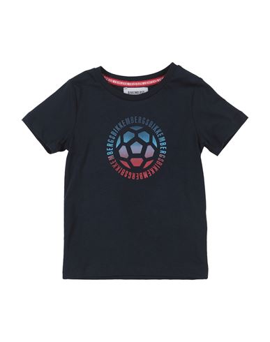 Bikkembergs Toddler Boy T-shirt Midnight Blue Size 5 Cotton In Blue