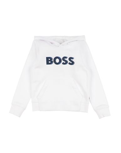 Hugo Boss Babies' Hugo Toddler Boy Sweatshirt White Size 6 Cotton, Elastane