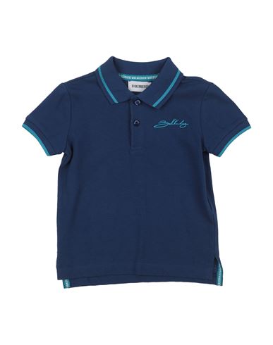 Shop Bikkembergs Toddler Boy Polo Shirt Blue Size 5 Cotton