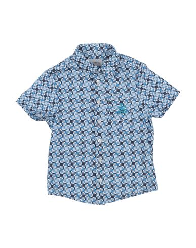 Shop Bikkembergs Toddler Boy Shirt Light Blue Size 4 Cotton
