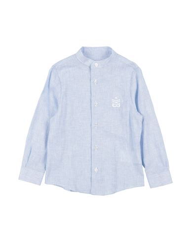 Shop Bikkembergs Toddler Boy Shirt Light Blue Size 4 Cotton
