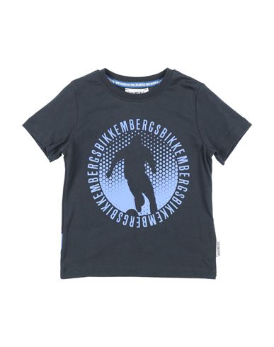 Bikkembergs Toddler Boy T-shirt Midnight Blue Size 4 Cotton In Blue