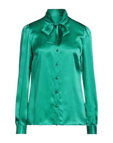 Dolce & Gabbana Woman Shirt Emerald Green Size 10 Silk