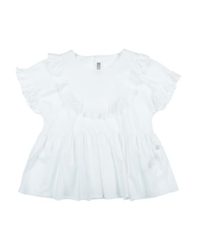 Shop Il Gufo Toddler Girl Top Ivory Size 4 Cotton, Elastane In White