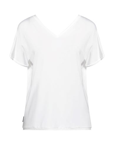 Rrd Woman T-shirt Ivory Size 12 Cupro, Elastane In White